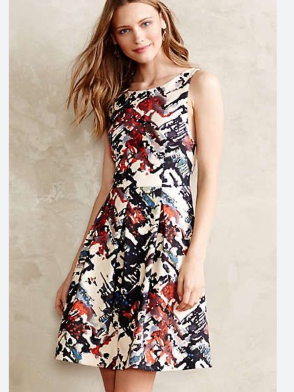 Anthropologie Maeve Capelle fit & flare dress size XS